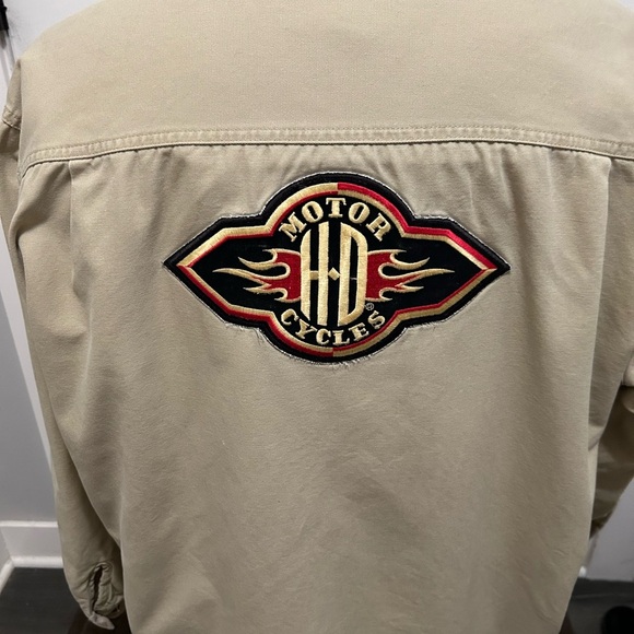 Woolrich X Harley-Davidson Tan Snap Up Lined Jacket Size XL Cotton 2 Marks
*READ - Picture 2 of 12